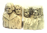 Mount Rushmore Book Ends Signed TMS 2005