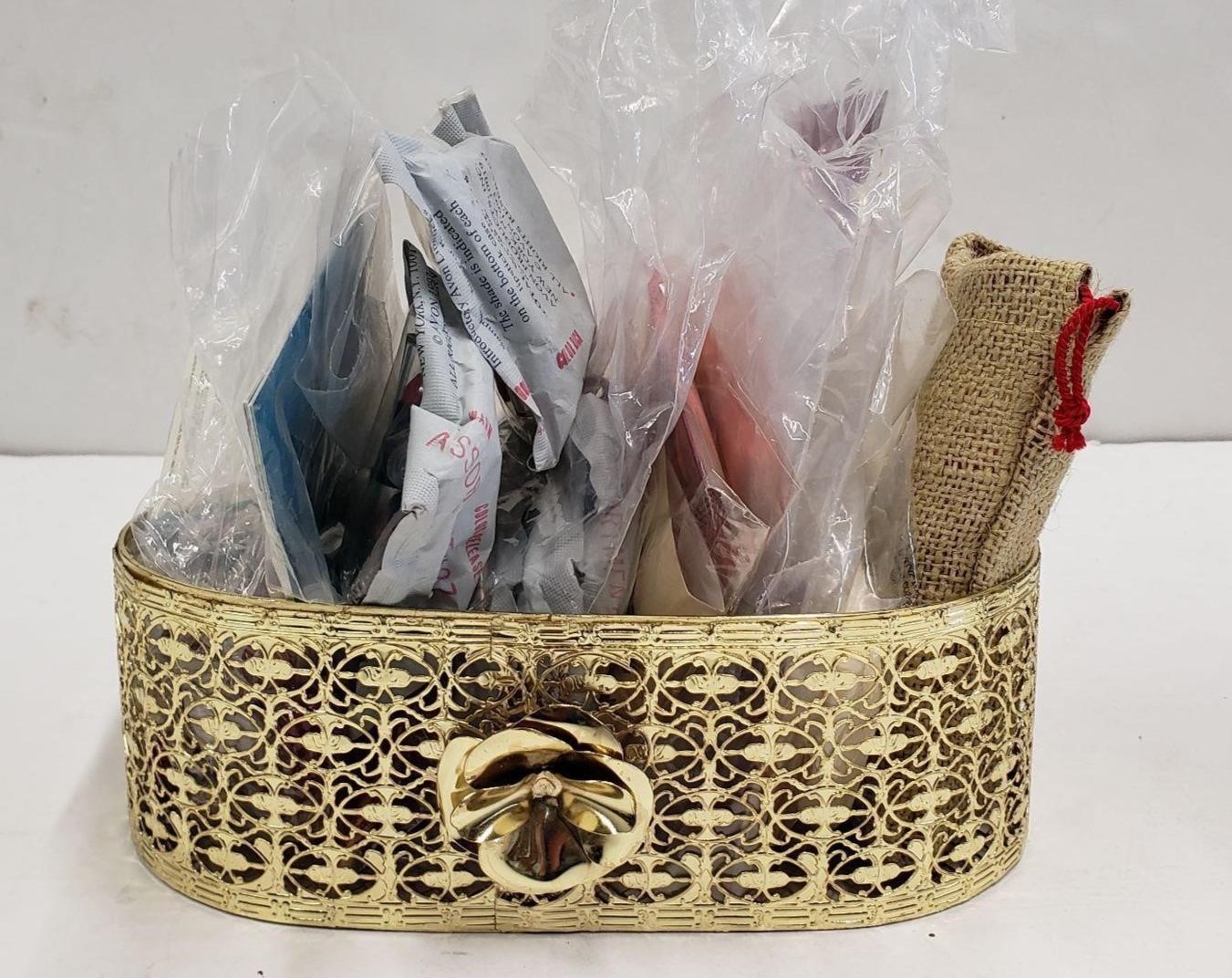 Cosmetics Basket with Assorted Unopened Samples