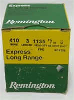 * Full Box (25) of Remington 410 Express Long