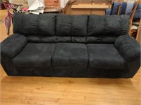 Brushed Suede black couch