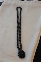 Chinese Onyx Necklace and Pendant