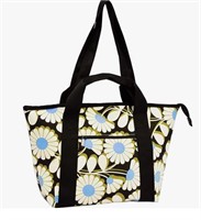 DEMOMENT Canvas Daily Tote Bag With Multi Pockets