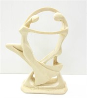 Abstract Hand Crafted Dancing Sculpture 10"T
