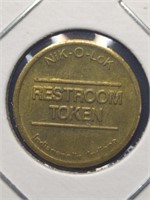 Nik o lok restroom token