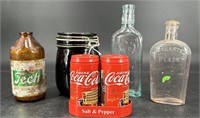 Tin Coca Cola S&P Shaker Set, Warranted Flask,