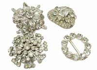Vintage Costume Jewelry Brooches