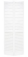 LOUVER Closet Door, Bi-Fold, Primed White, 28x80 -