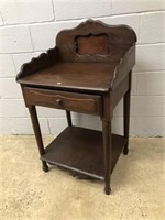 Antique 1-drawer Wash Stand