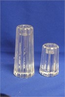 Signed Tiffany and Company Crystal Candle Sticks