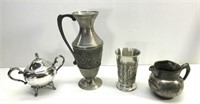 Vintage Silver Plate & Pewter Pieces