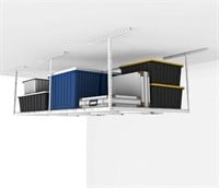 FLEXIMOUNTS 4x8 Overhead Garage Storage Rack, Whit