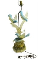 Vintage Murano Glass Bird Lamp 36"T