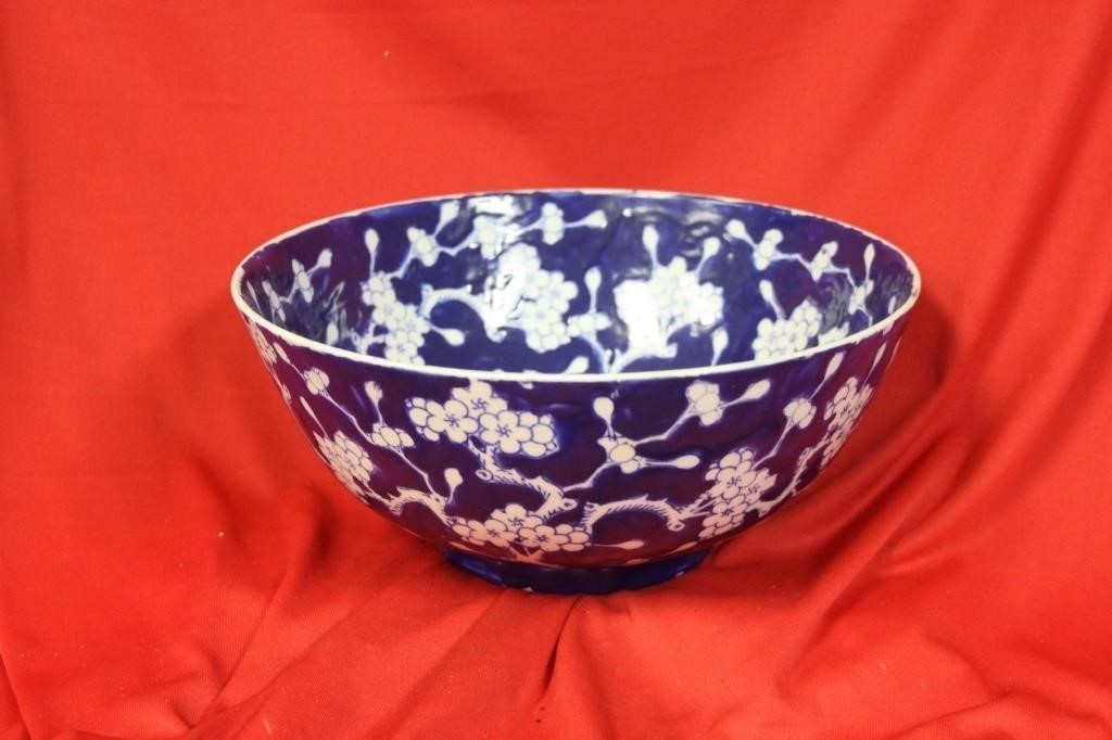 A Blue and White Chinese Center Bowl