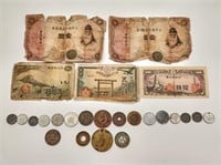 Foreign Coins & Currency + Tokens