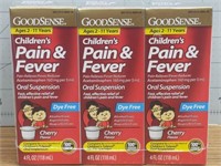 3x Children's pain and fever reducer