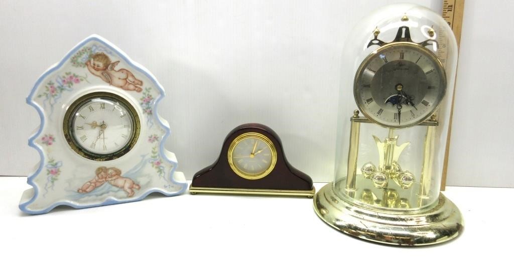 Clocks, Danbury, Elgin American Ceramic