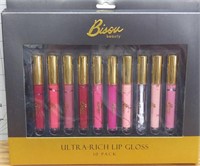 Bisou beauty ultra Rich lip gloss 10 pack