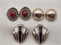Silver Clip Earrings Mexico & Thailand