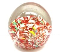 Glass Paperweight Unmarked