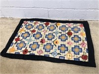 Multicolor Floral Hooked Rug