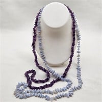 Amethyst & Agate Bead Necklaces