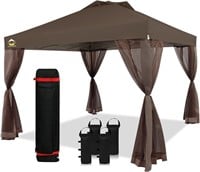 CROWN SHADES 10x10 Pop up Canopy Outside Canopy wi