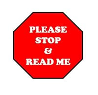 STOP AND READ ME!