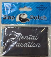 Mental vacation velcro removable patch