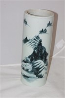 Antique Chinese Tall Porcelain Brush Pot