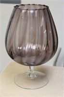 Amethyst Colour Glass Goblet/Bowl