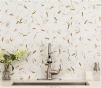 15sqft Calacatta Gold Hexagon Matte Mosaic Tile