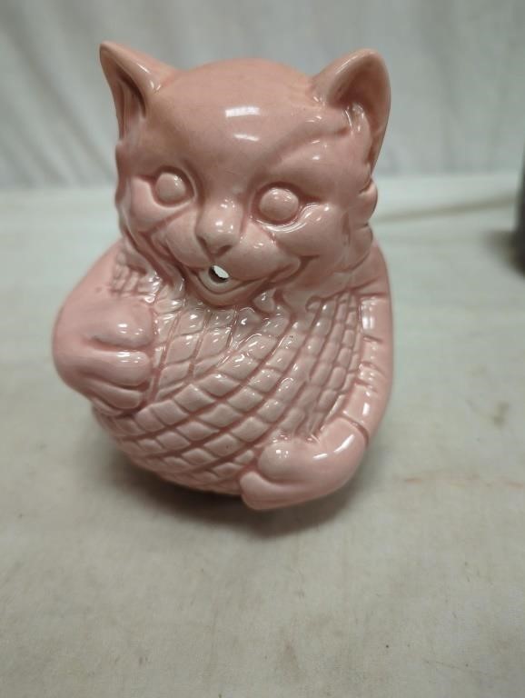 mccoy pottery cat string holder