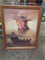 23 x 19   inches  picture of john wayne