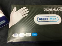 Powder free disposable vinyl gloves XL - 2 boxes