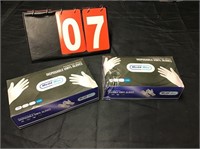 Powder free disposable vinyl glovesb XL - 2 boxes.