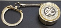 National exchange club nickel holding keychain