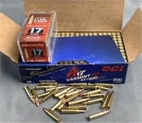 (Approx 270) Rnds Assorted 17 HMR Ammo