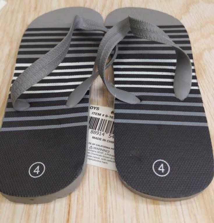 Paradise footwear size 4 kids flip flops