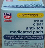 Clear Anti-itch Medicated Pads