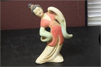 A Polychrome Ceramic Chinese Lady