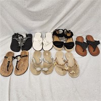 7 Pairs Of Women's Summer Shoes Sandles