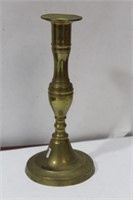 A Single Brass Candleholder