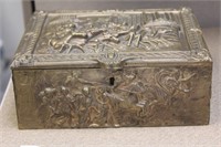 Antique Bronze or Brass Heavy Box