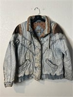 Vintage New York Girl Insulated Jean Jacket