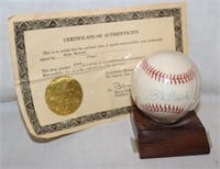 Stan Musial Autographed Baseball w/ COA