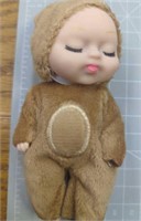 Baby doll with bear costume