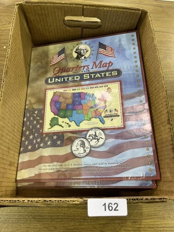 (3) New in Package US Quarters Collector's Maps