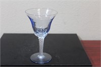 A Blue Artglass Goblet