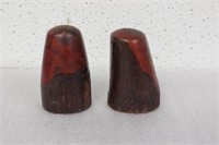 Pair of Wooden Salt and Pepper Shakers