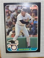 Oversized Wade boggs donruss 1986 baseball card